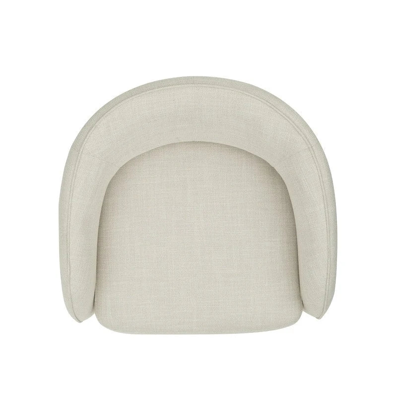 Fauteuil d'appoint rétro moderne avec dossier ouvert et tissu de performance