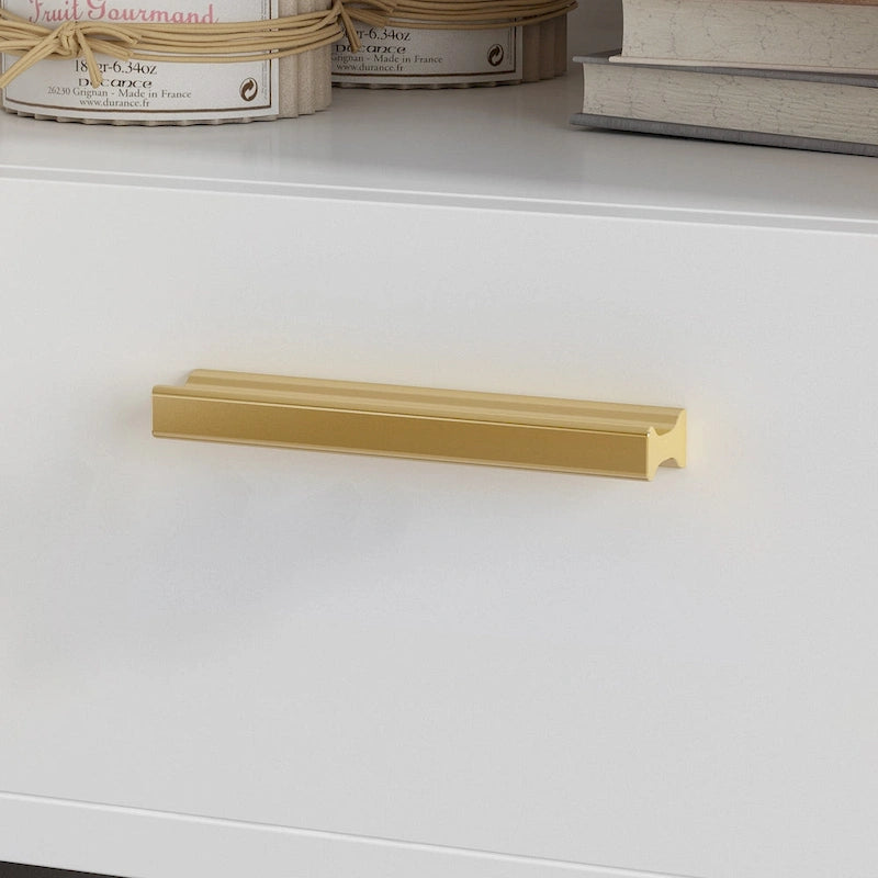 Table de chevet moderne avec tiroir et étagère ouverte – Pieds en métal